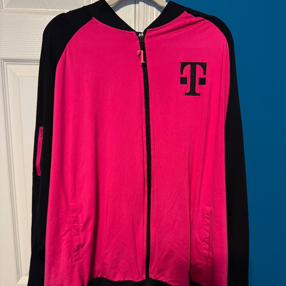 T-Mobile Zip Up Employee Varsity Jacket Unisex